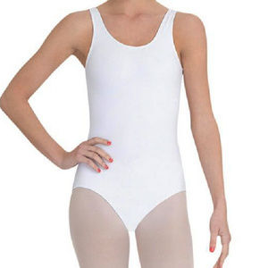 NWT! Capezio White Tank Leotard- TB142 - sz small